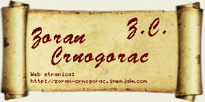 Zoran Crnogorac vizit kartica